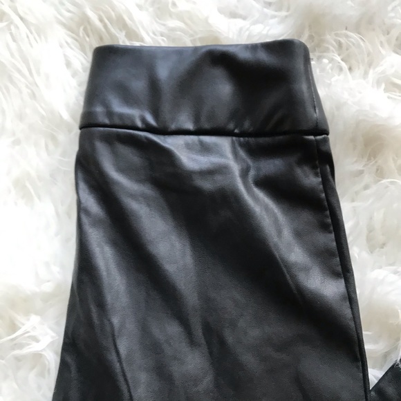 J Crew Vegan Leather Leggings in Black - Picture 5 of 14